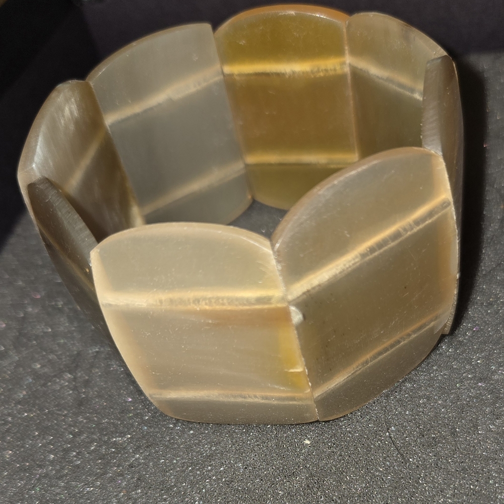 Natural Buffalo Horn Stretch Bracelet